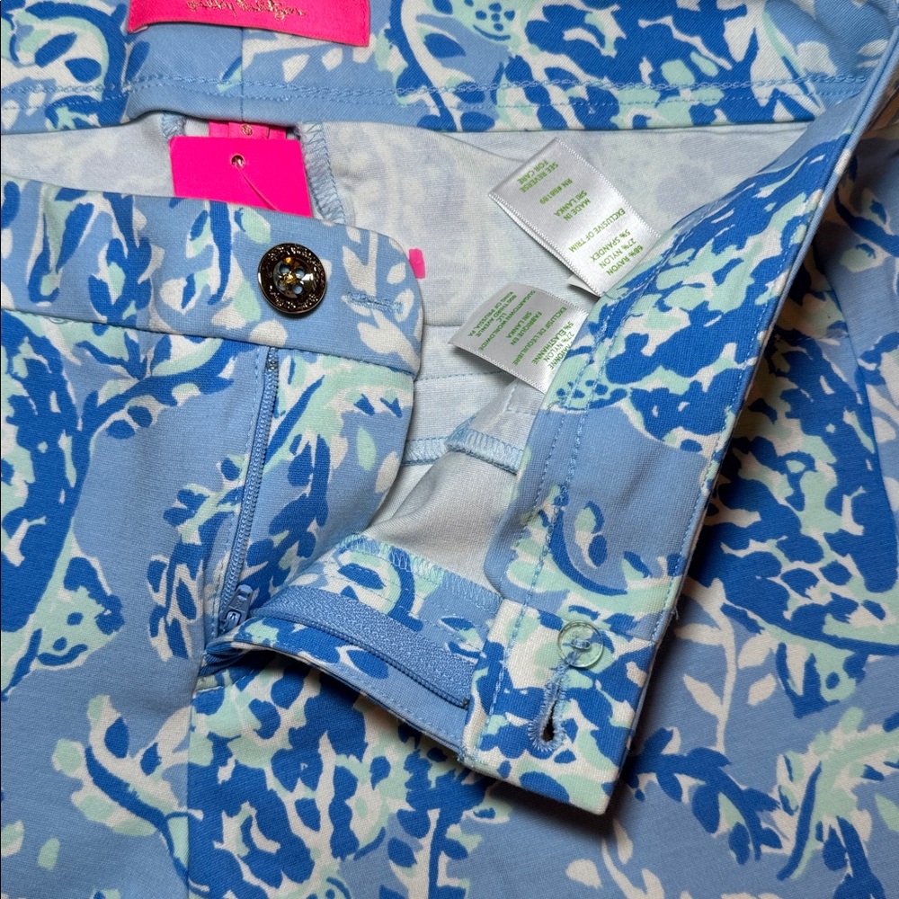 Lilly Pulitzer Kelly Knit Skinny Ankle Pant Blue Peri Turtley Awesome NWT Size 6 - Picture 7 of 12
